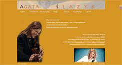 Desktop Screenshot of agataslazyk.pl