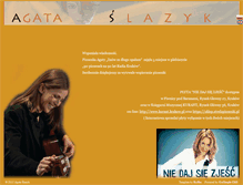 Tablet Screenshot of agataslazyk.pl